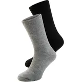 heatkeeper Wandersocken 2 Paare Grau/Schwarz 36-41