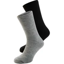heatkeeper Wandersocken 2 Paare Grau/Schwarz 36-41