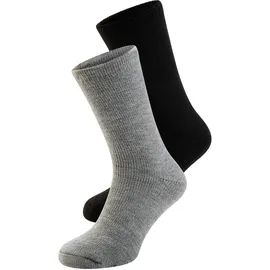 heatkeeper Wandersocken 2 Paare Grau/Schwarz 36-41