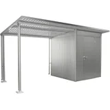 Biohort Seitendach für Gerätehaus AvantGarde A1/A5 Gr. L Silber-Metallic