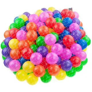 Martom Bunte Bälle für Bällebad 7/6cm Babybälle Plastikbälle Baby Spielbälle 100-2000 Stuck (6cm, 100, Stück)