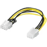 goobay Stromkabel - 8-poliger PCIe 6-pin auf 8-pin 0,2 m