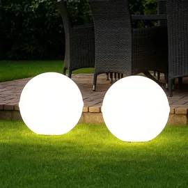 just light. Kugelleuchte Kunststoff D 20x51 cm 2er Set weiß