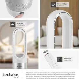 Tectake Turmventilator Polar Weiß