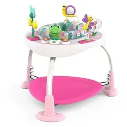 Bright Starts Bounce Bounce BabyTM 2-in-1 Spieltrampolin & Tisch, rosa