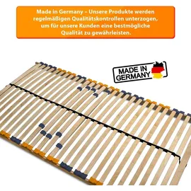 Coemo 2er Set Lattenrost für Partner "MULTIRA" 90 x 200 cm 7-Zonen 28 Leisten Härtegrad verstellbar