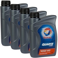 4x MOTORÖL TOTAL QUARTZ 7000 10W-40 1L