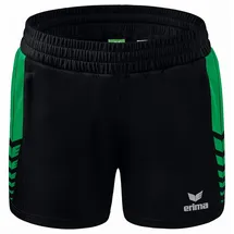 Erima Six Wings Worker Shorts Damen - schwarz/smaragd 36