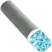 AS AWESLING Body Pillow for Adults, Full Body Pilllow for Sleeping, Long Round Cervical Pillow, Bolster Side Sleeper Pillow with Cover (Grau-Memory Foam, 120 x 20 cm)