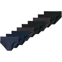 SCHIESSER 95/5 Essentials Mini Slip blau/schwarz M 9er Pack