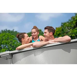 BESTWAY Hydrium Stahlwandpool Komplett-Set Ø 457 x 122 cm inkl. Sandfilteranlage