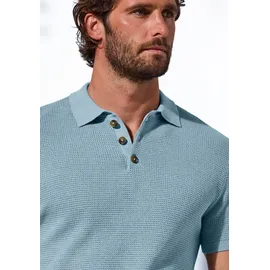 John Devin Strick Poloshirt blau S