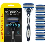 Wilkinson Hydro 5 Skin Protection Rasierer, Kunststoffgriff, 5 Klingen, unisex, Normal, 1 Stück, Standard, Tasche, für Körperbehaarung und Gesichtsrasur