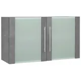 WIHO KÜCHEN Glashängeschrank »Flexi2«, Breite 100 cm grau