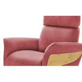 HIMOLLA Relaxsessel Leder 77 x 84 x 101 cm Rot