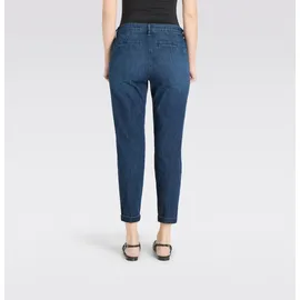 MAC Slim-fit-Jeans "CHINO turn up", Damen, Gr. 42, N-Gr, schwarz basic wash, Denim/Jeans, Obermaterial: 98% Baumwolle, 2% Elasthan, unifarben, slim fit knöchelfrei, Jeans Slim-fit-Jeans, im Five-Pocket Style