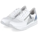 remonte Plateausneaker Weiß/Blau 37