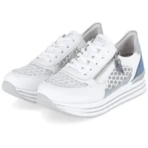 remonte Plateausneaker Weiß/Blau 37