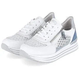 remonte Plateausneaker Weiß/Blau 37