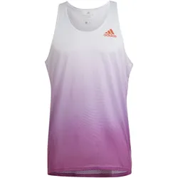 adidas Adizero Engineered Tanktop Herren - weiß/pink -XL