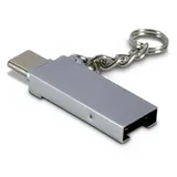 Inter-Tech 88885469 Kartenleser USB 2.0 Type-A/Type-C Eingebaut Zink