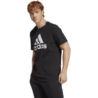 Adidas Essentials Single Jersey Big Logo T-Shirt Black / White XL