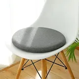 Generisch Sitzkissen für Bürostühle, runde dicken Memory Foam Stuhl Kissen solide Farbe Stuhl Pads Bay Window Kissen Bodenkissen Sitzpolster(Diameter:33cm(13inch), D)