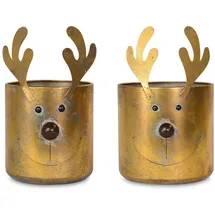 Riffelmacher Übertopf Rentier 20 x 20 x 31 cm