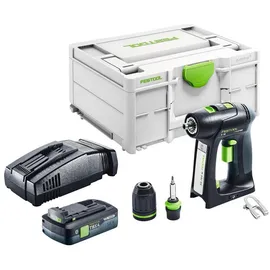 Festool Akku-Bohrschrauber C 18-Basic inkl. 1 x 4,0 Ah + Schnellladegerät + Systainer
