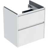 Geberit Waschtischunterschrank 2 Schubladen 59,5 x 60,6 x 44,6 cm Weiß