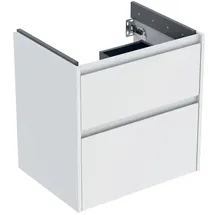 Geberit Waschtischunterschrank 2 Schubladen 59,5 x 60,6 x 44,6 cm Weiß