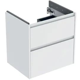 Geberit Waschtischunterschrank 2 Schubladen 59,5 x 60,6 x 44,6 cm Weiß