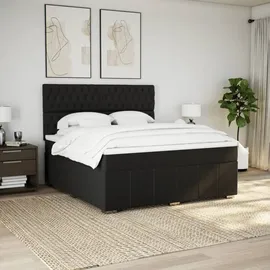 vidaXL Boxspringbett 180 x 200 cm Schwarz