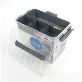 SUNWARE Q-Line Aufbewahrungsbox 30 x 20 x 22 cm 4-tlg. grau/transparent
