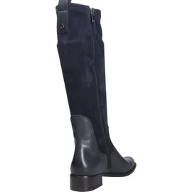 CAPRICE Damen Stiefel mit Absatz Runde Spitze Blockabsatz, Blau Größe 40 1⁄2 EU - 7 UK