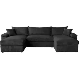 OTTO home Wohnlandschaft Polyester 2-Sitzer Schwarz