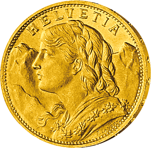 Zwei Top-Raritäten mit dem weltberühmten "Vreneli"-Motiv erstmals im Set: Die seltensten "Vreneli" Goldmünzen zu 10 und 20 Franken!