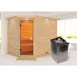 Karibu Tanami inkl. 9 kW Ofen + int. Steuerung + Dachkranz
