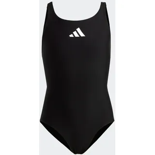 adidas Solid Small Logo Badeanzug Black / White 140