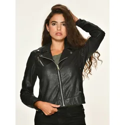Lederjacke MAZE "Provo", Damen, Gr. L, schwarz, Obermaterial: 100% Lammleder / Futter: 100% Polyester, Jacken