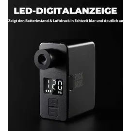ROCKBROS Elektrische Pumpe Mini 120 PSI Akku schwarz