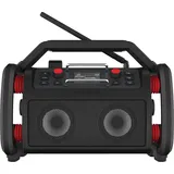 Perfectpro Akku Radio Rockpro - Radio Mit Bluetooth 5.0 - Baustellenradio Mit 2x15 Watt - Dab+ & Ukw-empfang