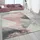 Paco Home Teppich Wohnzimmer Grau Weiß Rosa Pastell Dreieck Muster Vintage Design Kurzflor 160x230 cm