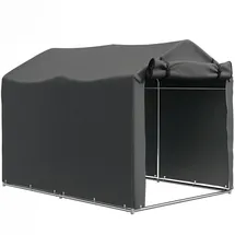 Outsunny Outsunny-Gerätezelt-220L x 157B x 165H cm-Dunkelgrau