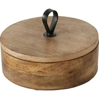 Boltze Aufbewahrungsbox, Kabir Mangoholz, ø 19 cm
