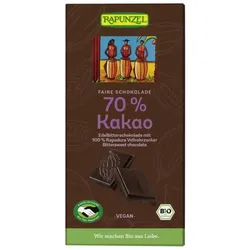Rapunzel Edelbitter Schokolade 70% Kakao (Rapadura) HIH bio