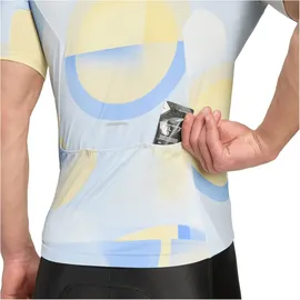 adidas Essentials 3-Streifen Light In Motion Graphic Fahrradtrikot Herren JZ5499 - halo blue XL