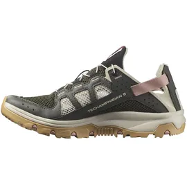 Salomon Techamphibian 5 Wanderschuhe - Peat / Rainy Day / Hyma Pink - EU 42 2/3