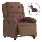 vidaXL Massagesessel Elektrisch 86,5 x 99,5 x 86,5 cm Braun mit Fernbedienung