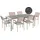 Beliani Grosseto Set 6-tlg. Schwarz/Beige
